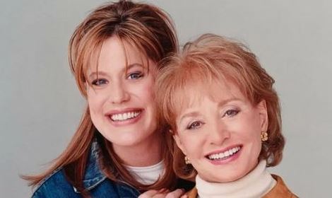 Jacqueline Dena Guber with her mother Barbara Walters